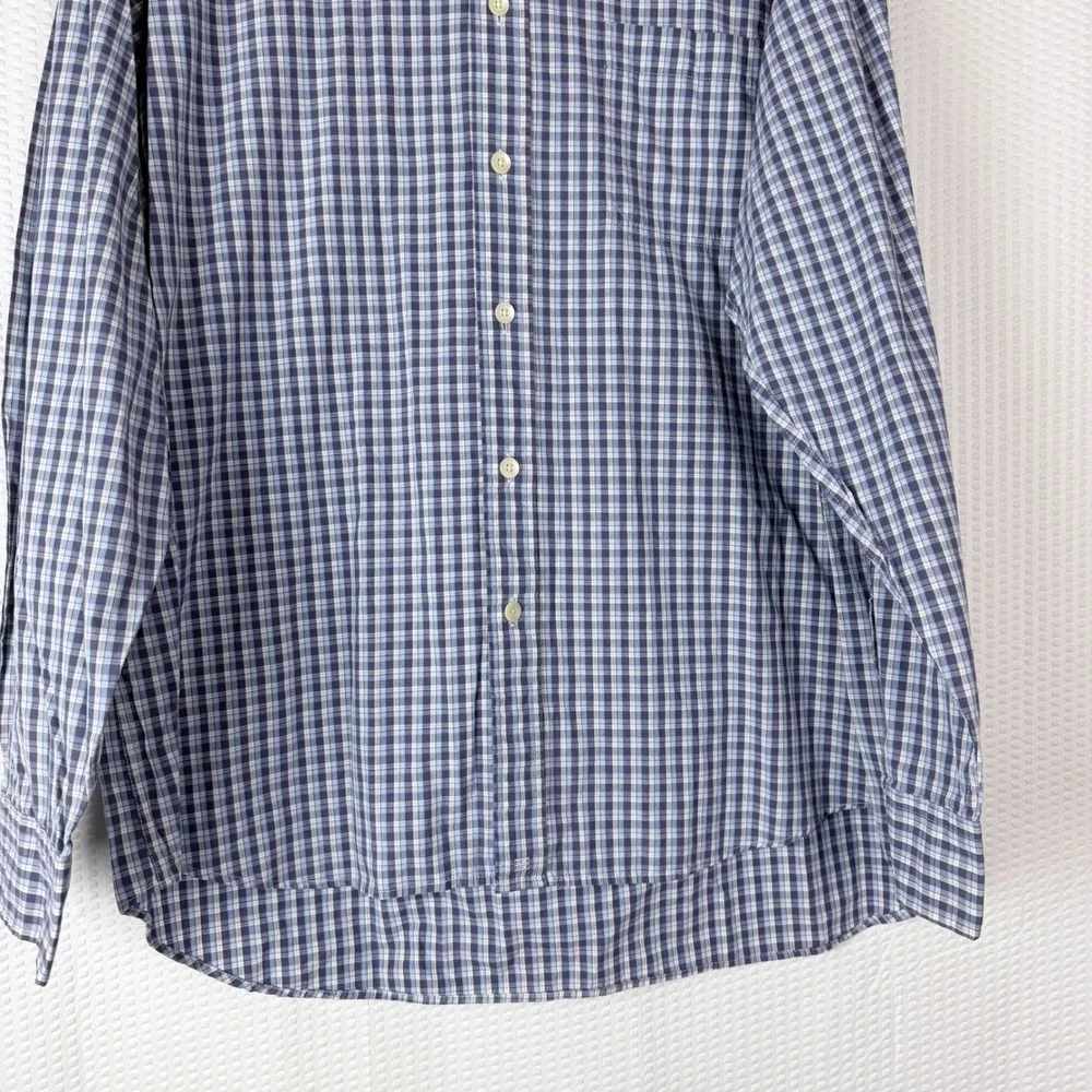J Crew Mens Plaid Button Down Shirt Long Sleeve Casual 100% Cotton‎ XL Casual